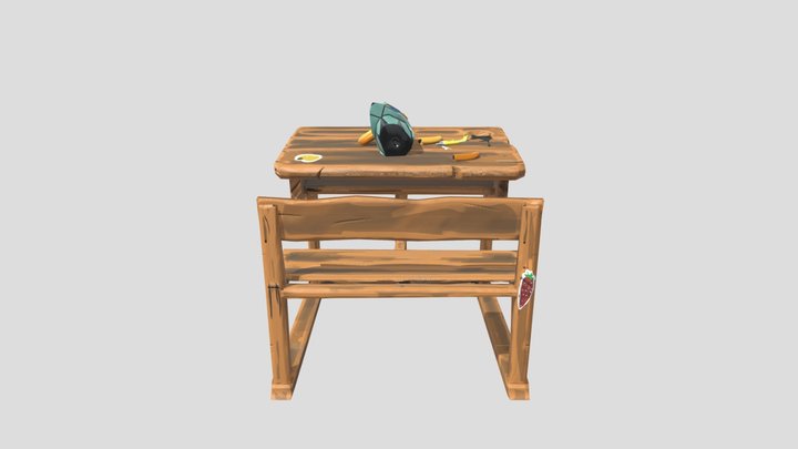 Desk 3D Model