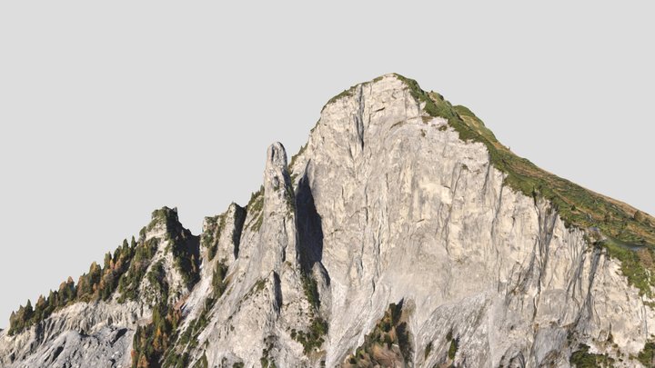Ausbruchnische Taminser Bergsturz 3D Model