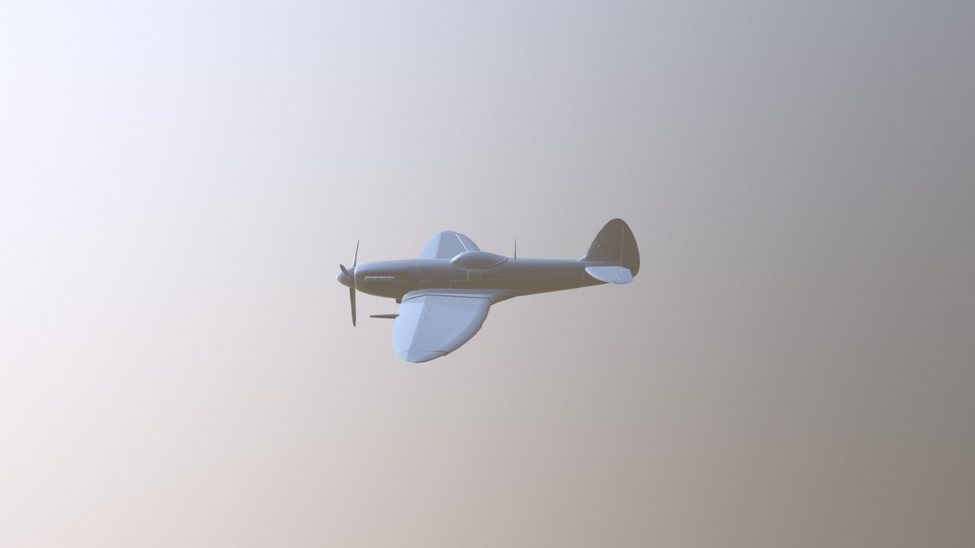 Spitfire Supermarine — Sketchfab embed 3D viewer