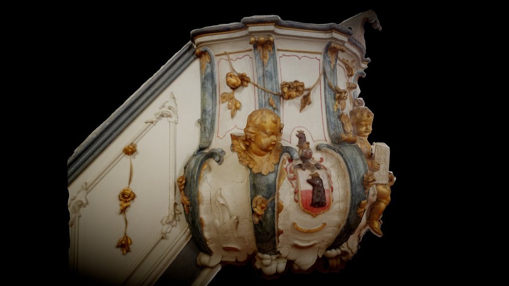 Historic pulpit, 14th cent. (Pronstorf/Germany) — Sketchfab embed 3D viewer