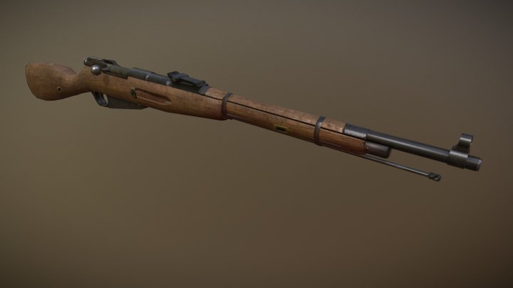 Mosin Nagant Second Pass 3D Model