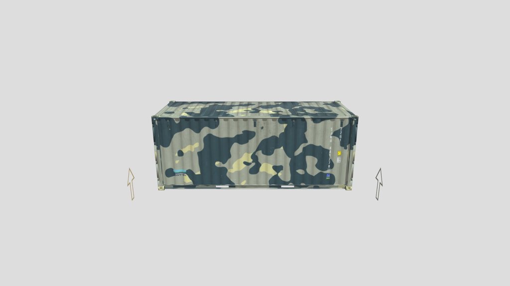 20ft Cargo Container Military Camo