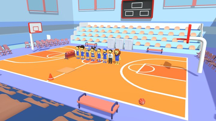 Basketball - Court 3D Model