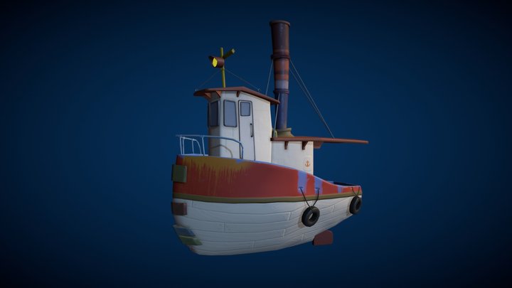 Fishing Boat 3D Model