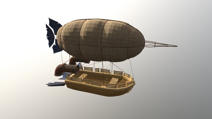 Trash Airship 3D Model