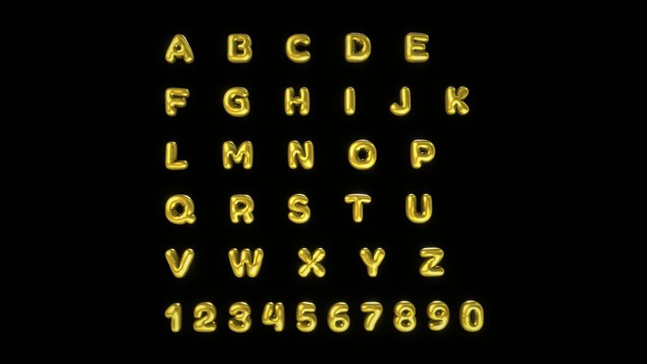 Alphabet 3D models - Sketchfab