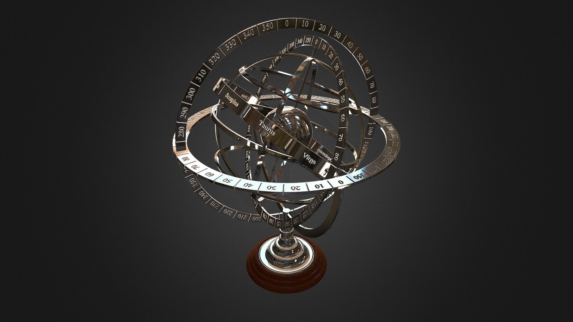 Armillary Sphere Buy Royalty Free 3d Model By Cgaxis Cgaxis 41919d5 Sketchfab Store