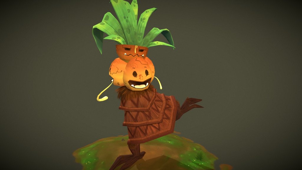 Pok'emon Redesign - Exeggutor - 3D model by Stephanie Perry (@azrelae ...
