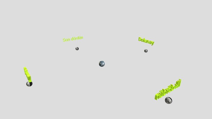 Ayın Evreleri 3D Model