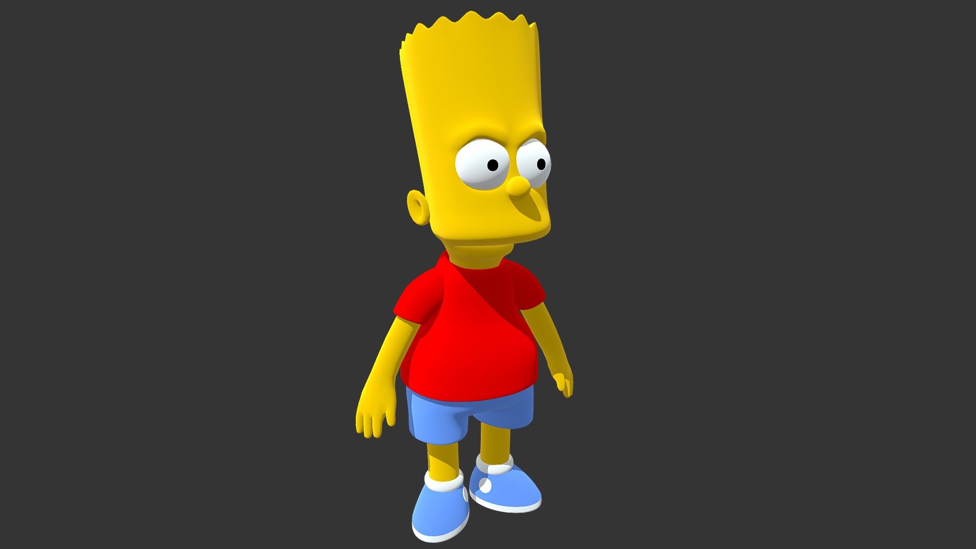 Bart Simpson Cartoon - 3D model by dayisama3d (@dayisama3d) [4192c11]