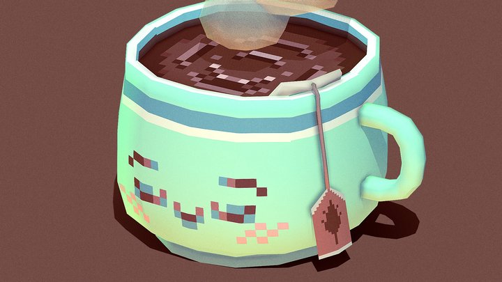 Tea cup - chilltober 2019 3D Model