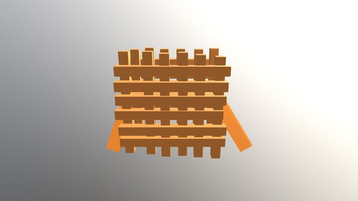 Jembatan Kayu 3D Model