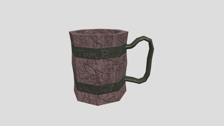 WoodenMug 3D Model