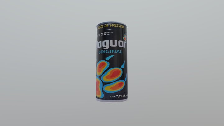 jaguar energy drink 3D Model