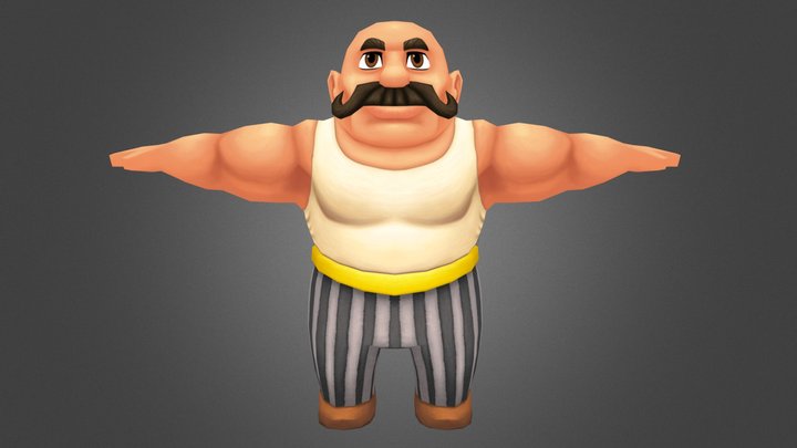 Captain McMuscle 3D Model