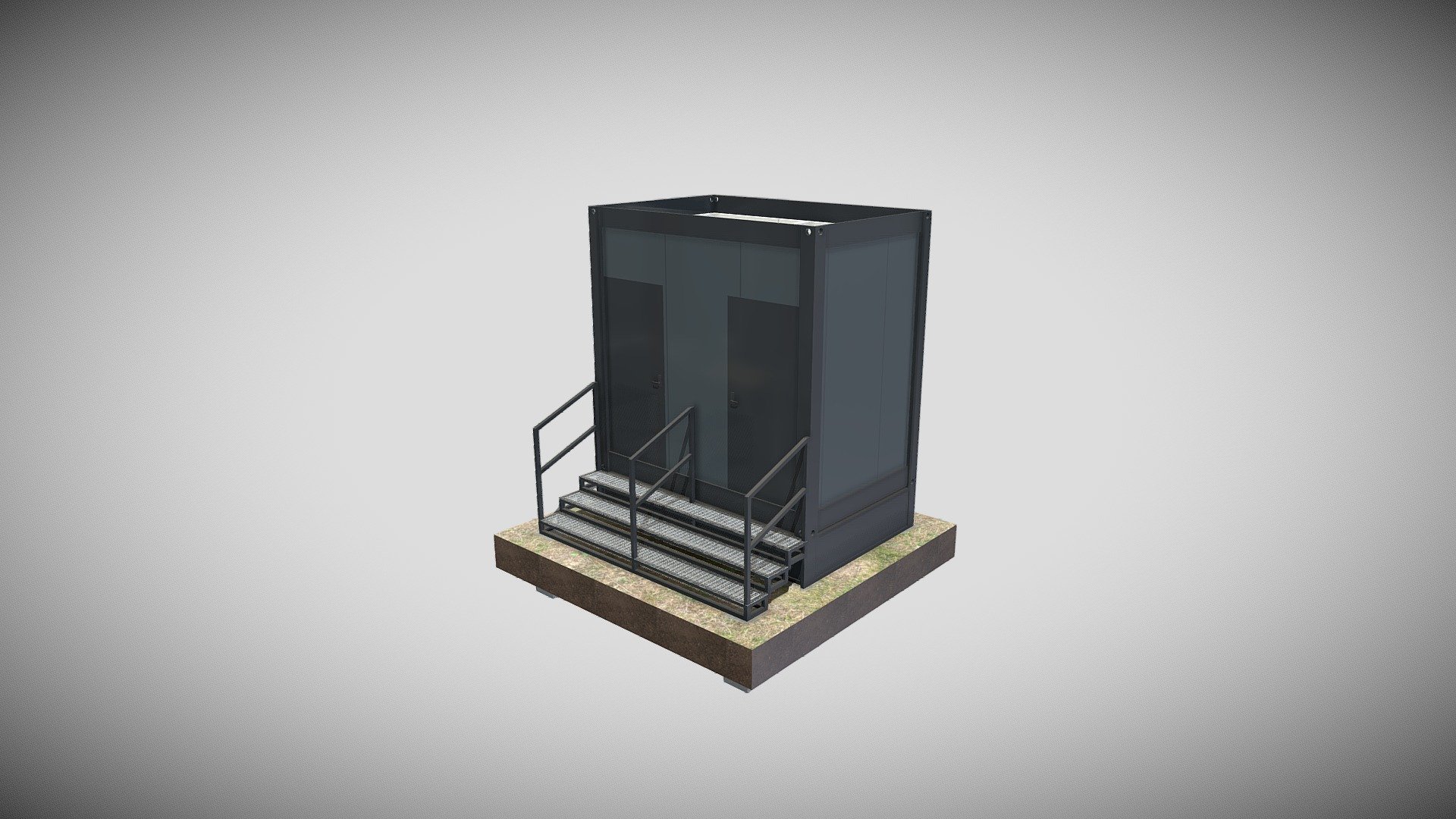 Kontener sanitarny 3000mm x 2000mm — Sketchfab embed 3D viewer