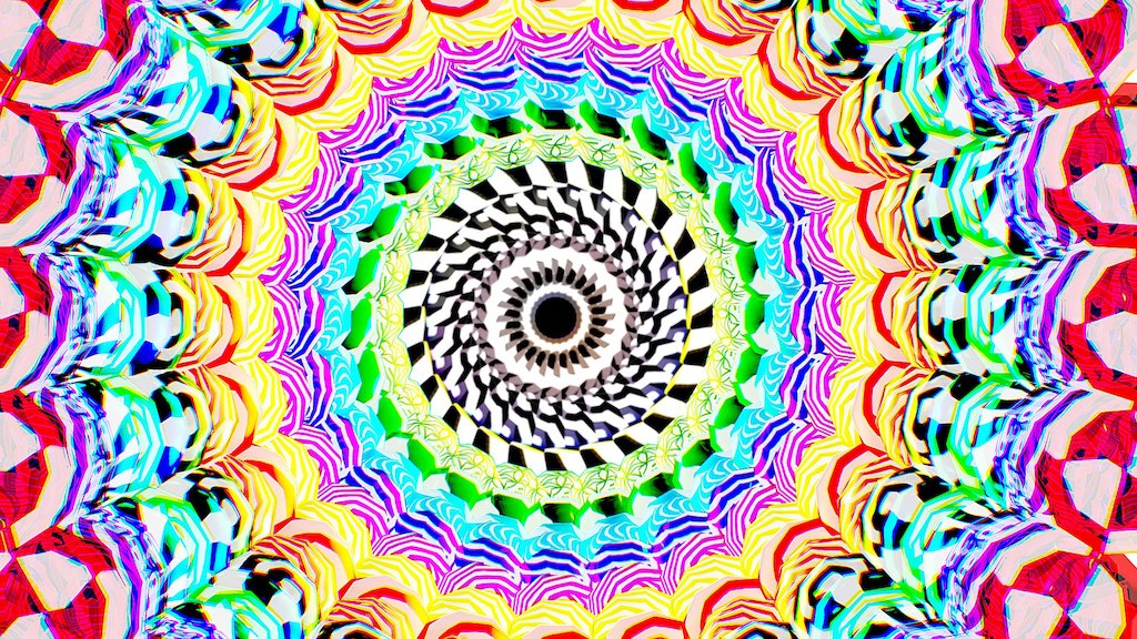 Hypnotic animation with beat 120 bpm