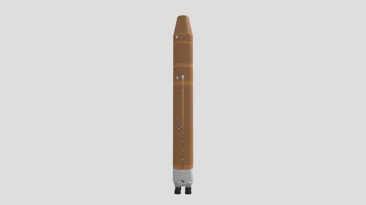 NASA Space Launch System Core Stage 3D Model