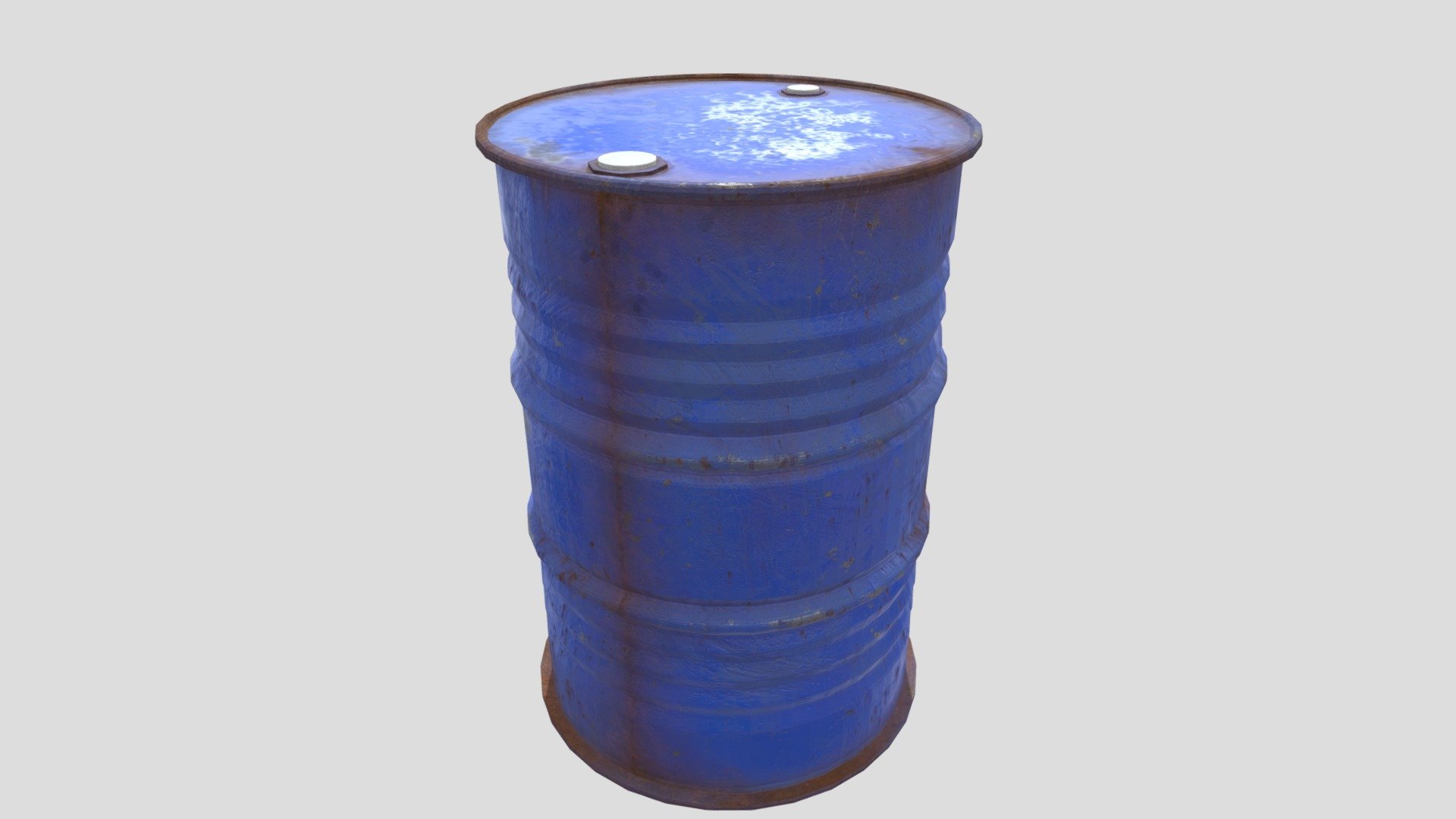 Rusty metal barrel - Download Free 3D model by pgonarg [419a627 ...