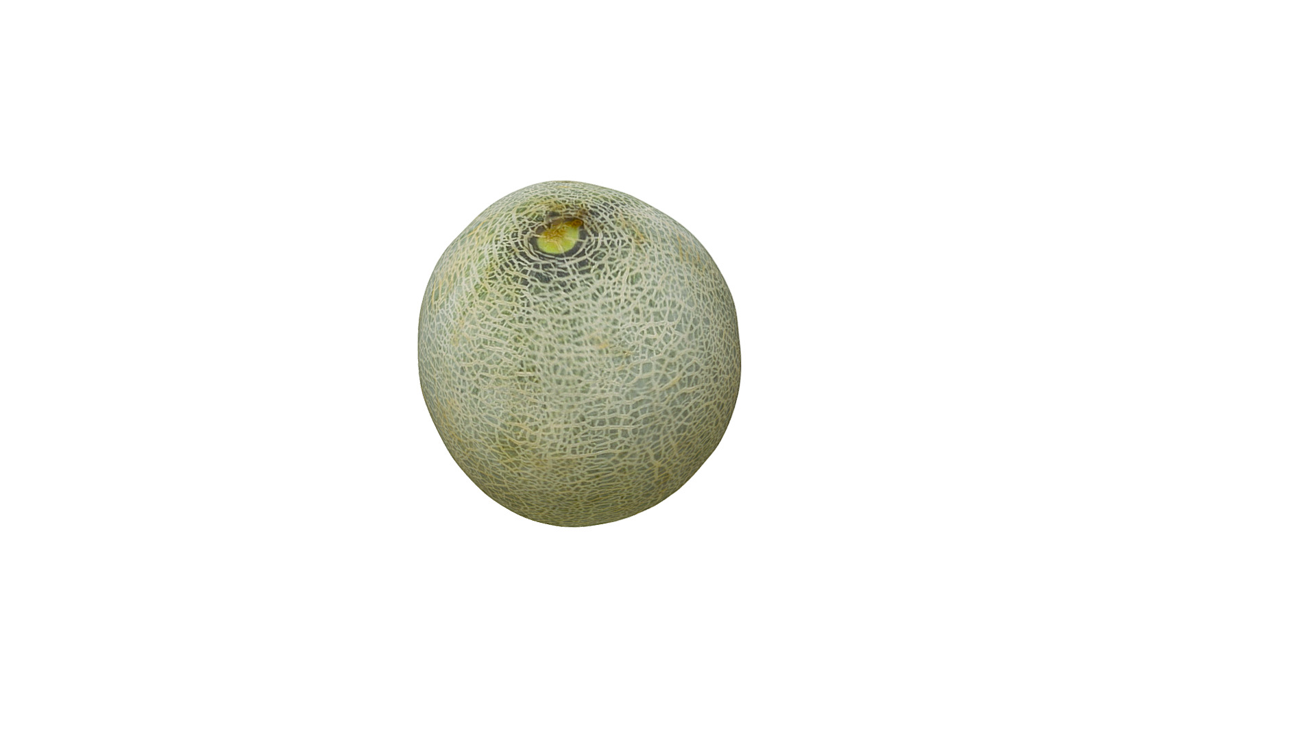 3D model Melon - This is a 3D model of the Melon. The 3D model is about a green and white fruit.