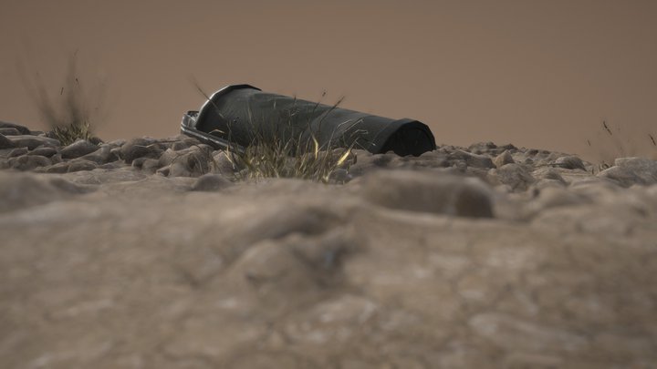 Smoke grenade diorama 3D Model