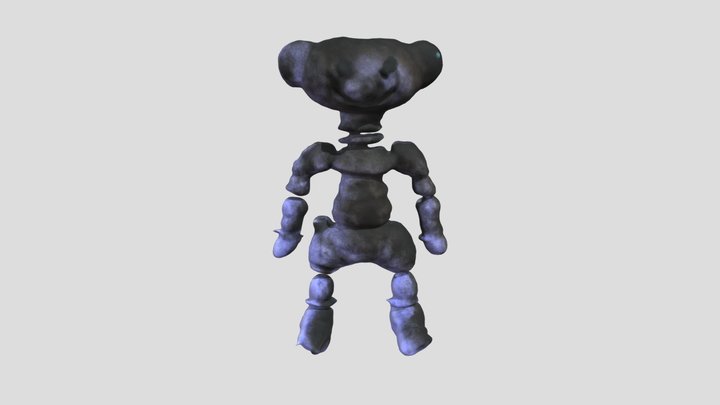 Glitchy Teddy 3D Model