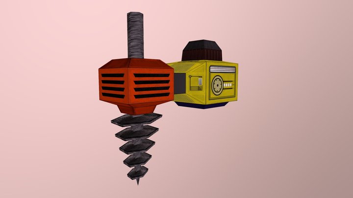 Drill Machine 3D Model