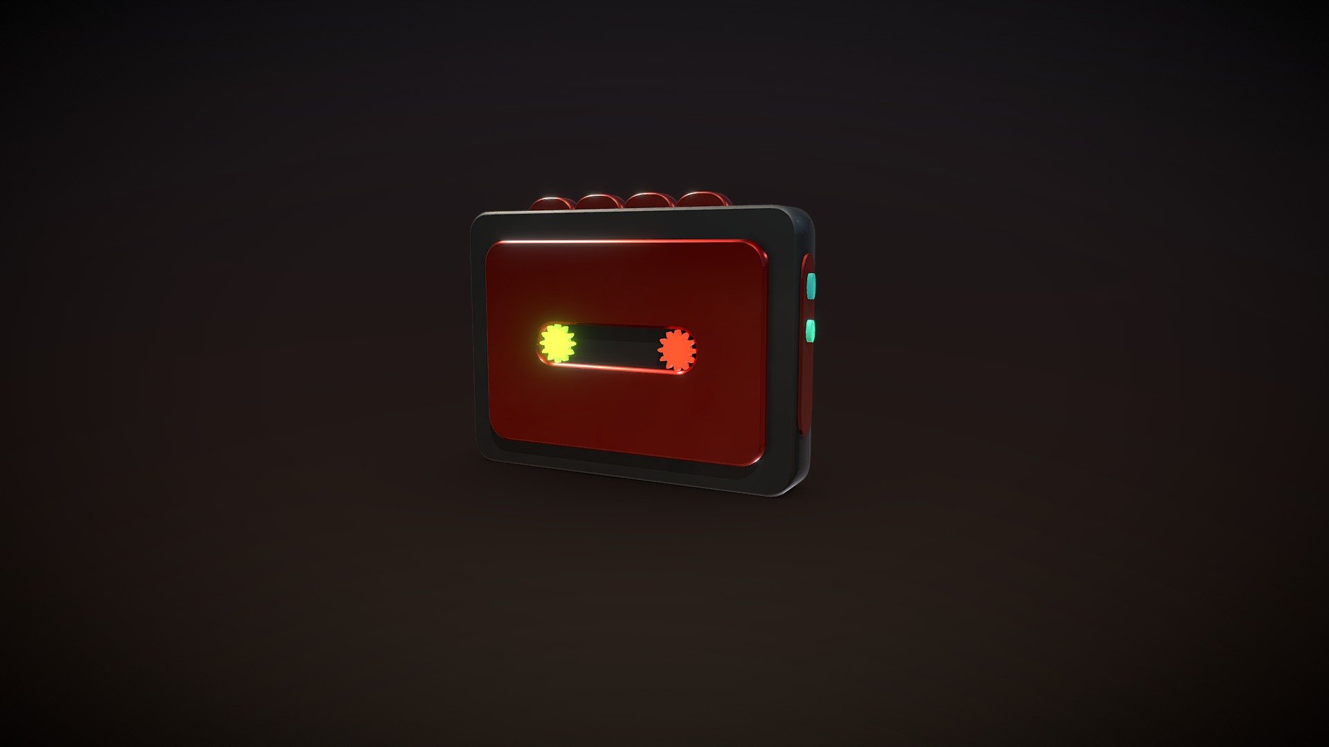 Retro futuristic Cassete — Sketchfab embed 3D viewer