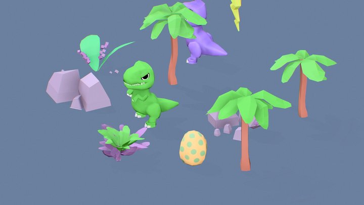 Dinosaur GameJam Assets 3D Model