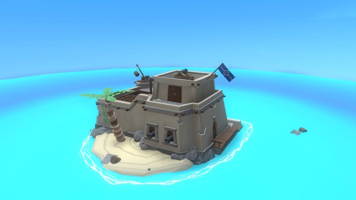 Fort Le Barrel 3D Model