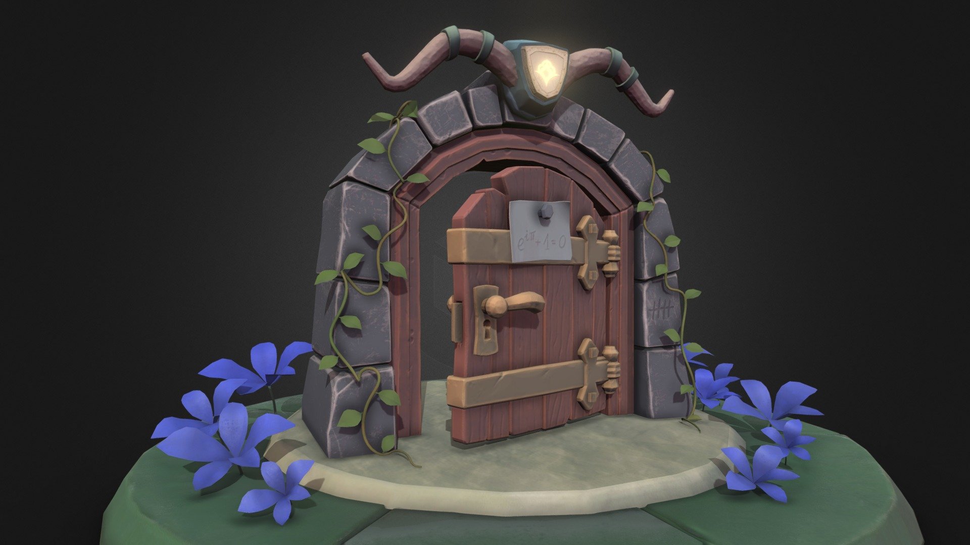 Stylized Door - 3D model by raV (@raV_3d) [41a1ca0] - Sketchfab