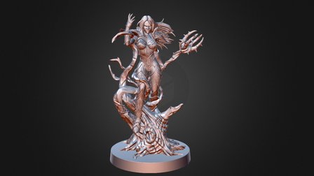 Sword & Sorcery - Samyria (Neutral Human Druid) 3D Model