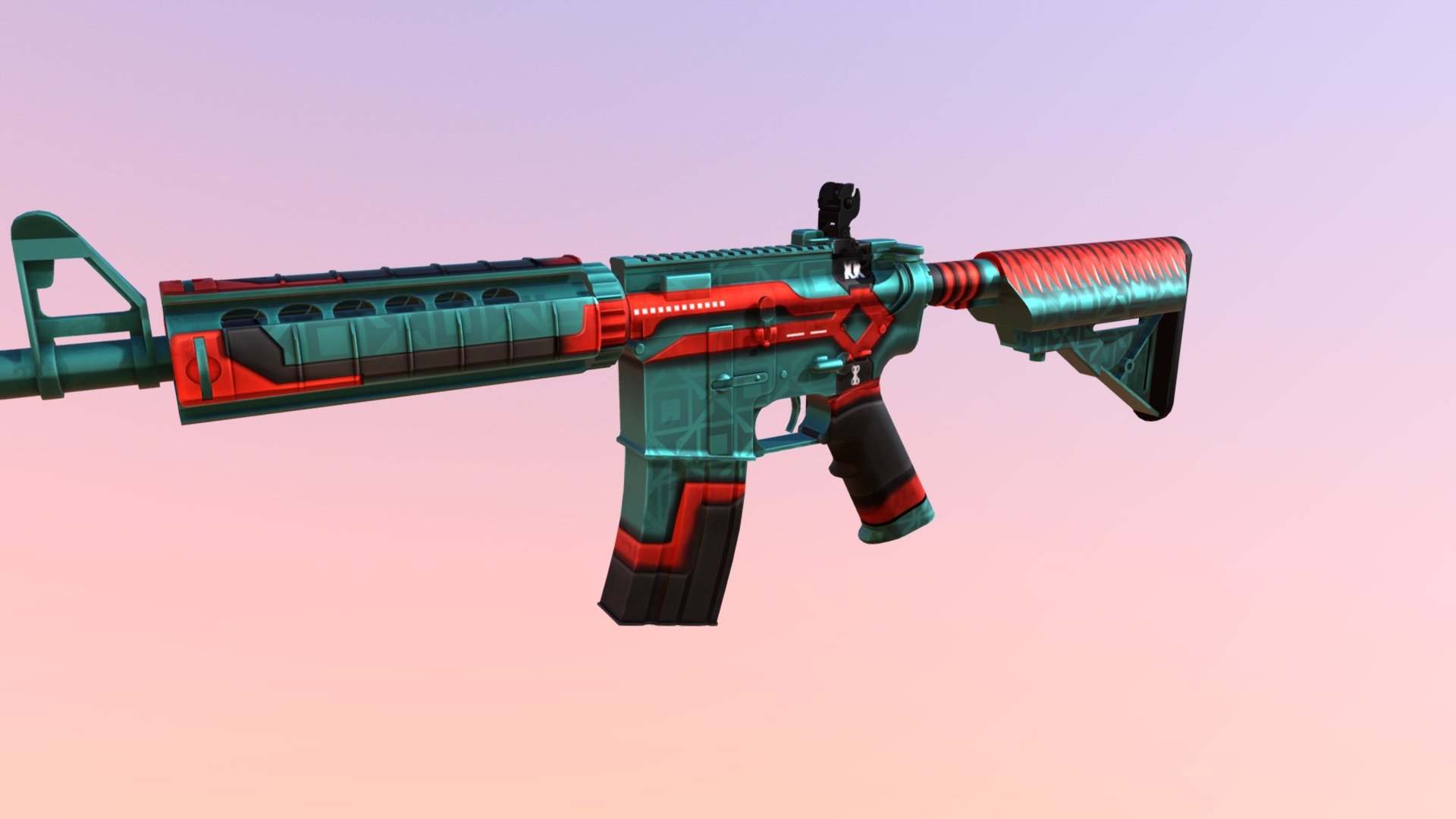 M4a4 - 3D model by syrusek [41a2905] - Sketchfab