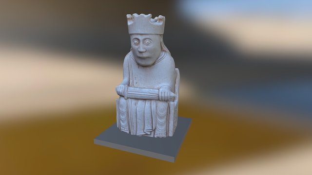 The Lewis chessmen 3D Model