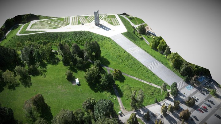 Wzgórze oporowskie wroclaw 3D Model