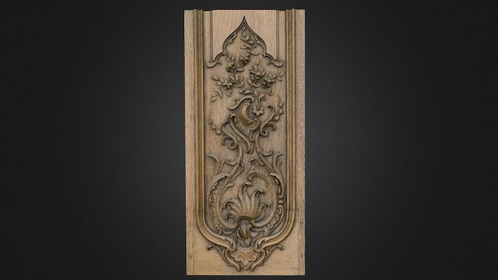 Sculpted Wood Panel – Modello 3D gratuito STL
