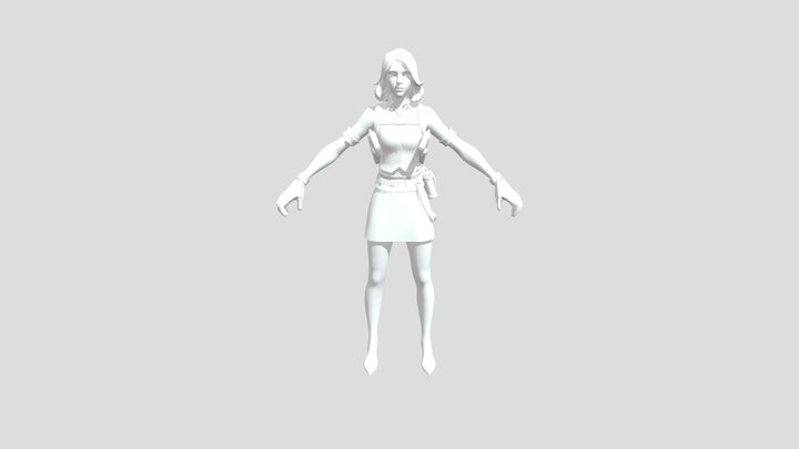 female Midas ghost version 3D Model