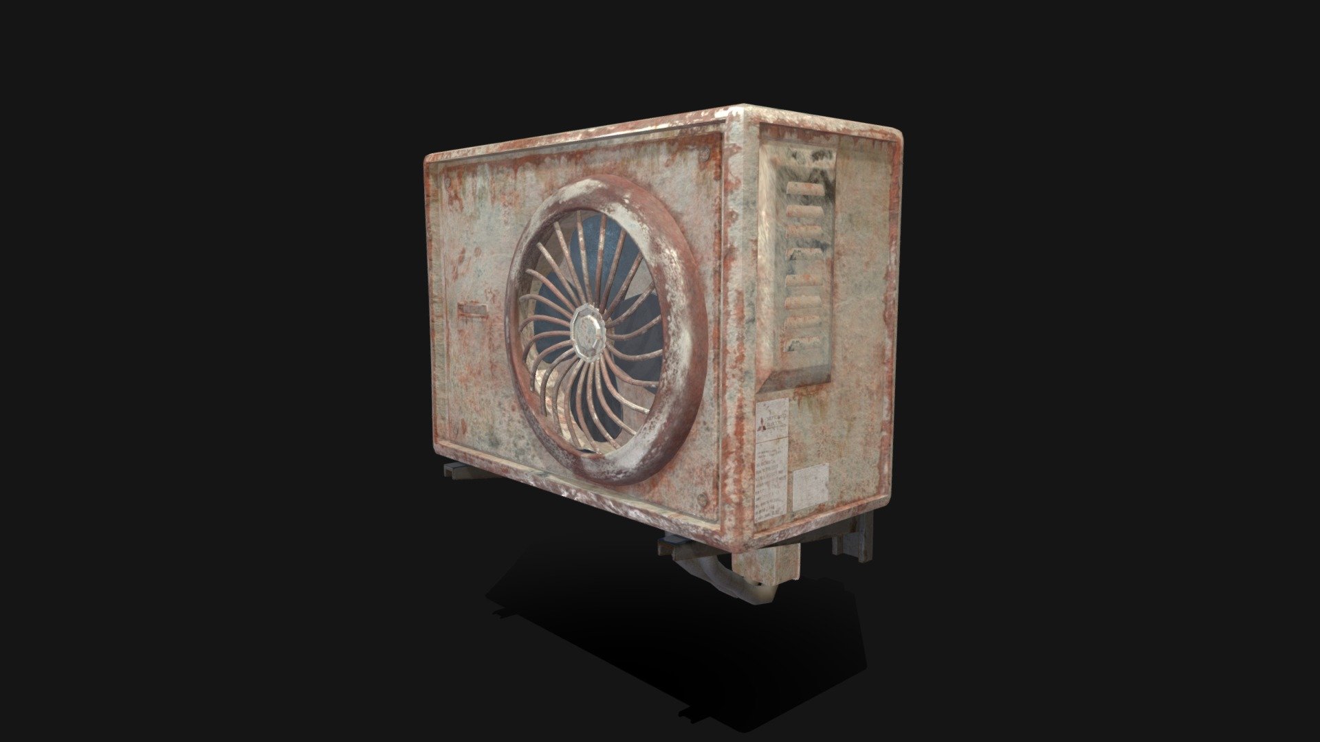 Air Conditioner Low Poly Game Asset Buy Royalty Free 3D model by Zyzz