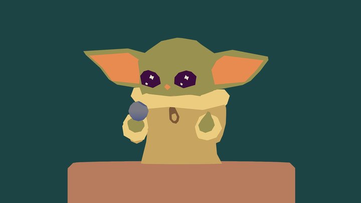 Baby Yoda 3D Model