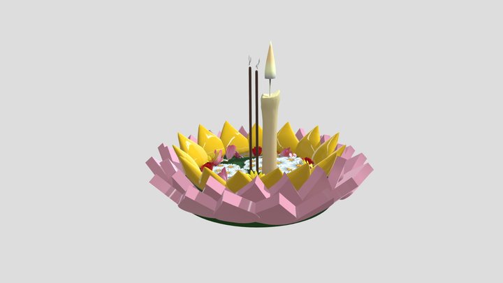Loi Krathong 3D Model