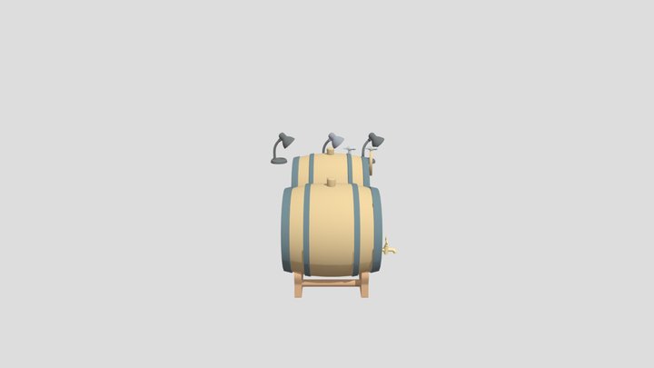 XYZ Low poly 3D Model
