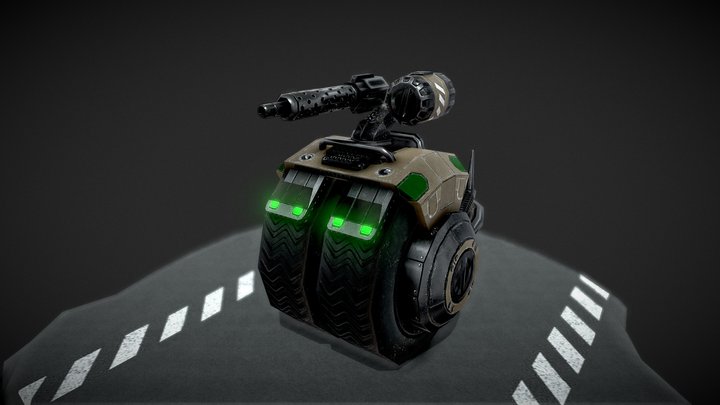 Light Scout Vehicle "Wheele" 3D Model