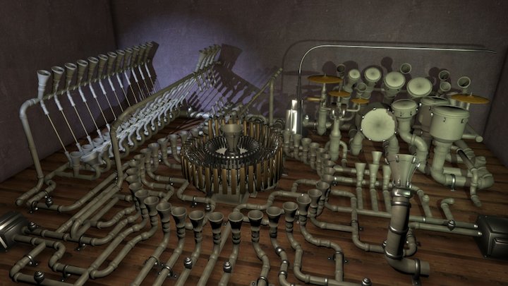 Animusic - Pipe Dream 3D Model