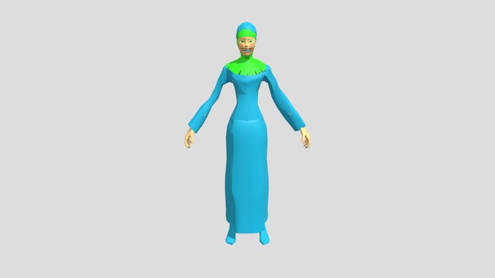 Evil nun in Natalya stile 3D Model