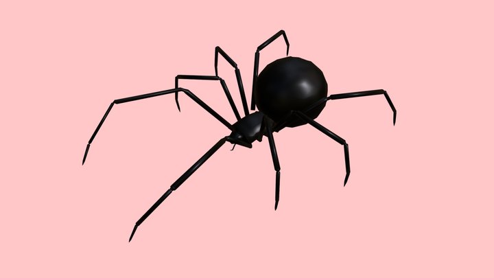 Low Poly - Spider 3D Model