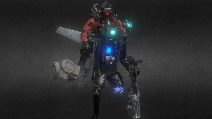 Destroyed Titans Duo 3D Model