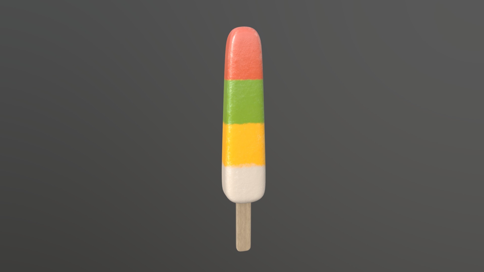 3D model Ice cream on stick - This is a 3D model of the Ice cream on stick. The 3D model is about a close-up of a pencil.