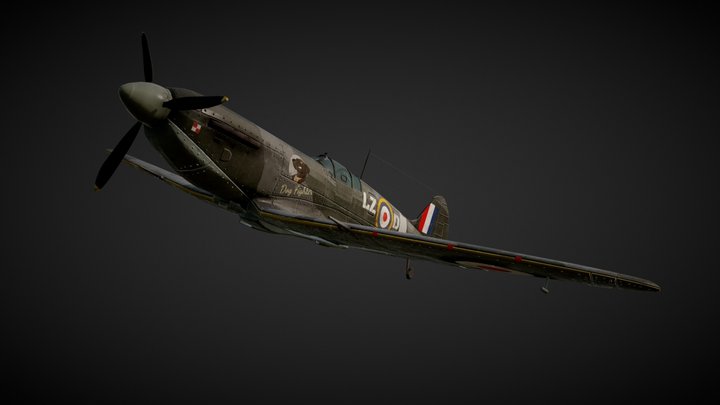 Spitfire Mk IIb 3D Model