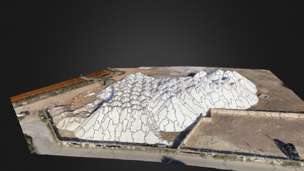 Salinas d'Es Trenc Simplified 3d Mesh