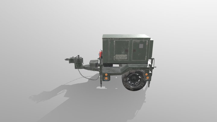 Military Electric Generator 3D Model